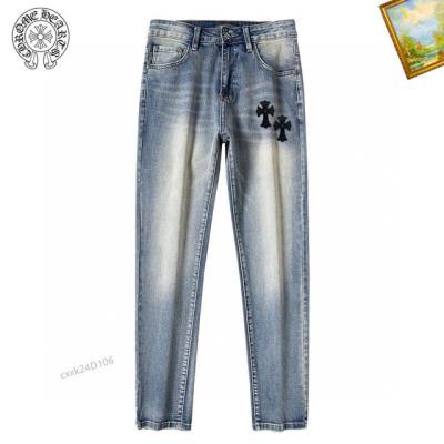 wholesale quality chrome heart jeans sku 1